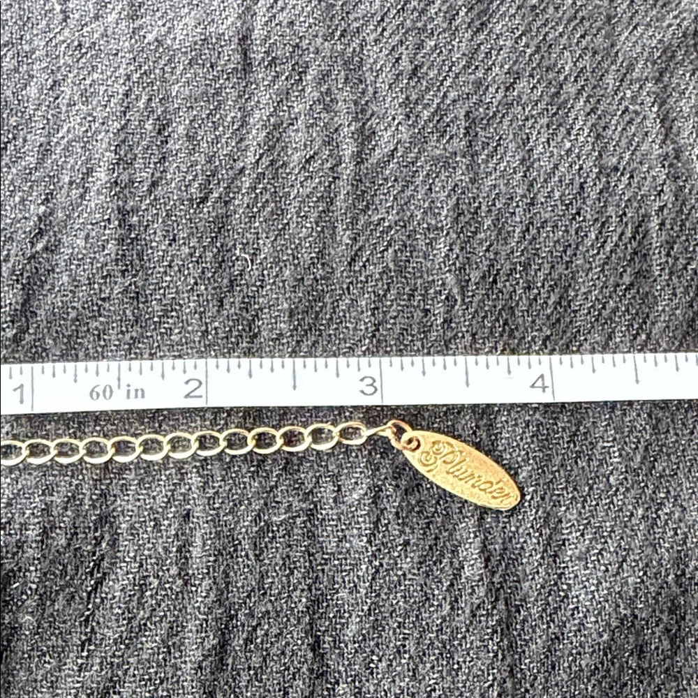 NWT Plunder Gold Chevron Necklace-18 inch 3 inch extender
